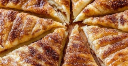 Cinnamon-Sugar Pizza Made with Crescent Rolls